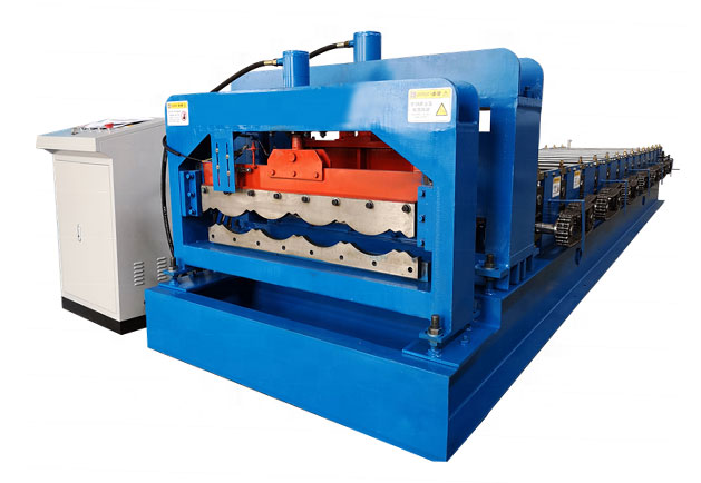 Corrugated roof roll forming machine